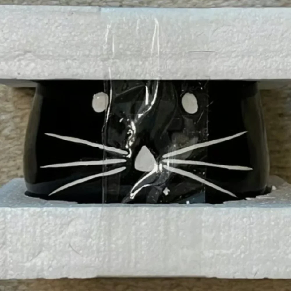 NEW S2 Pottery Barn Figural Black Cat Bowl | 4.5